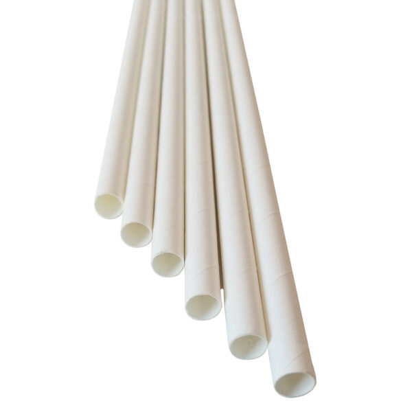 10.23” Colossal Long White Paper Straws