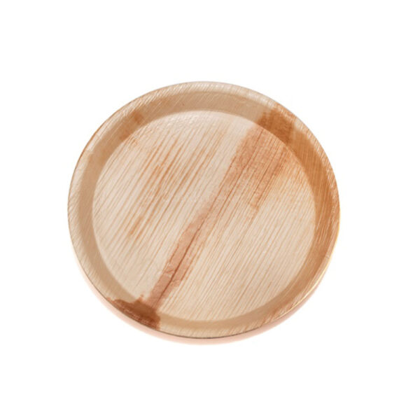 11" Palm Leaf Round Plate with Partition