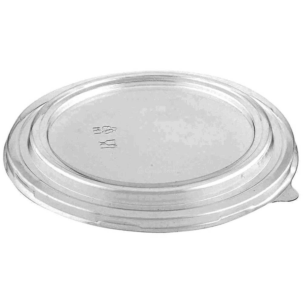 PET Dome Lid for 40oz Round Deli Kraft Paper Container (270/CS)