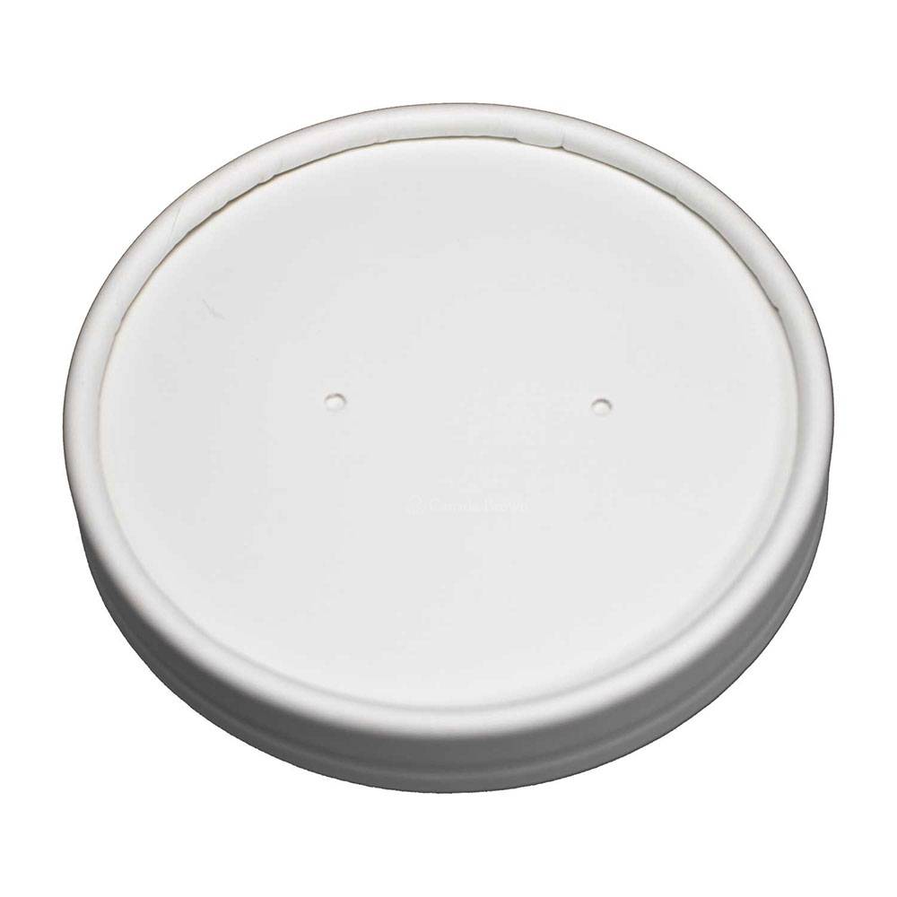 Vented Paper Lid for 16oz Deluxe Paper Food Containers (500/Case)
