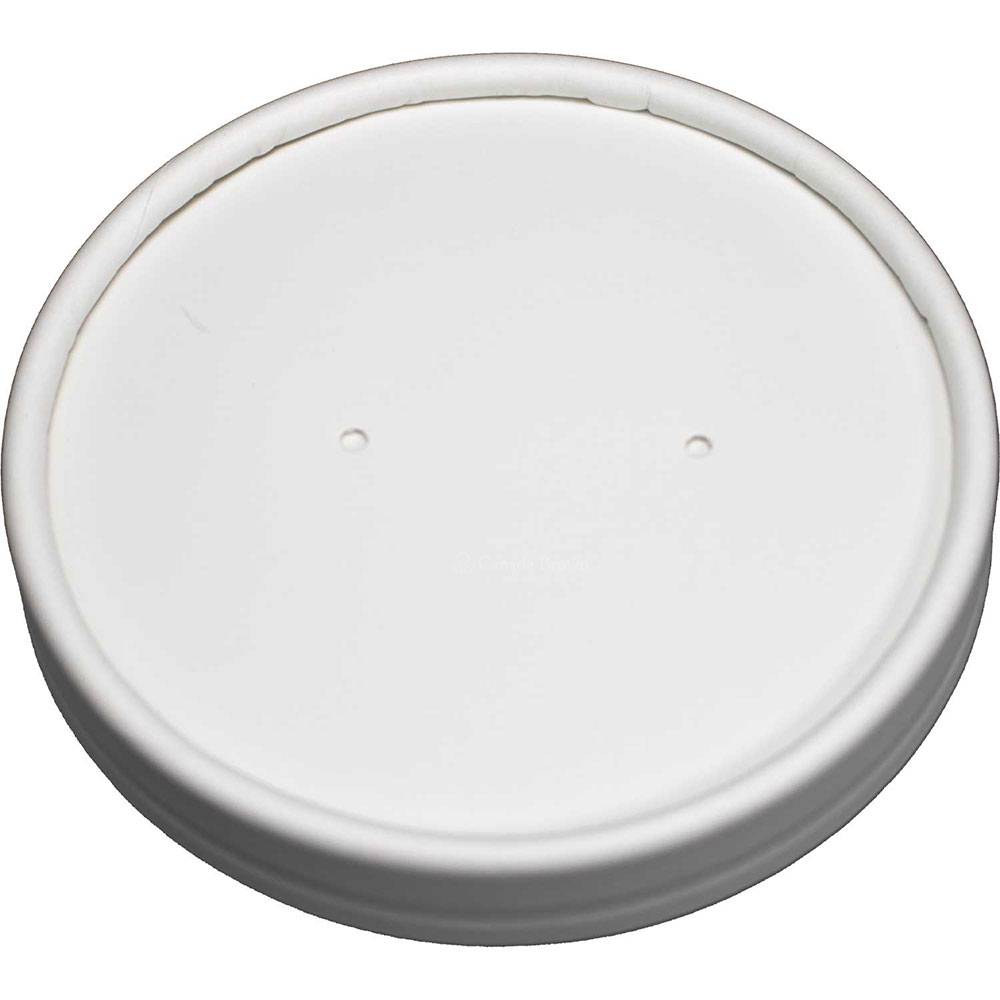 Vented White Paper Lid for 24oz/32oz (500/Case)
