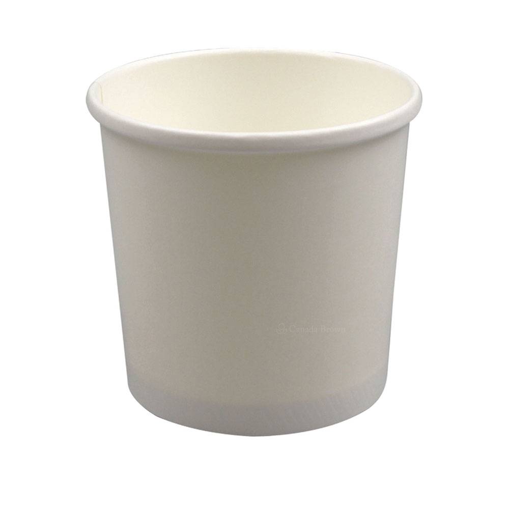 12oz White Deluxe Paper Food Containers (500/Case)
