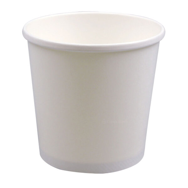 16oz White Deluxe Paper Food Containers (500/Case)