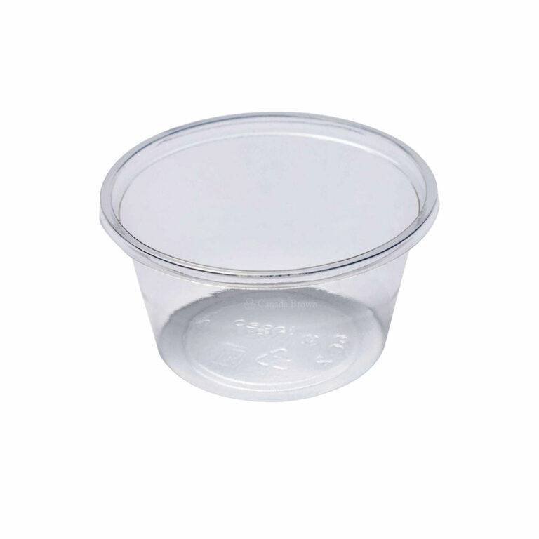 2oz Clear PLA Compostable Portion Cup (2000/CS) Canada Brown