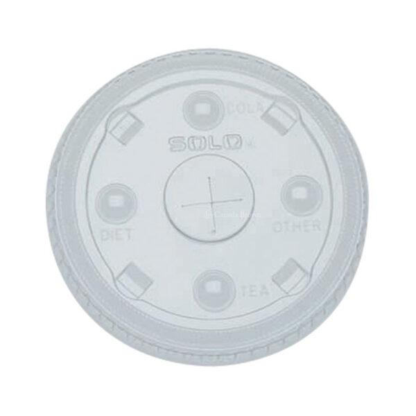 12cl Polystyrene Straw Slot Lid For 12cd Cold Cups (1000/CS)