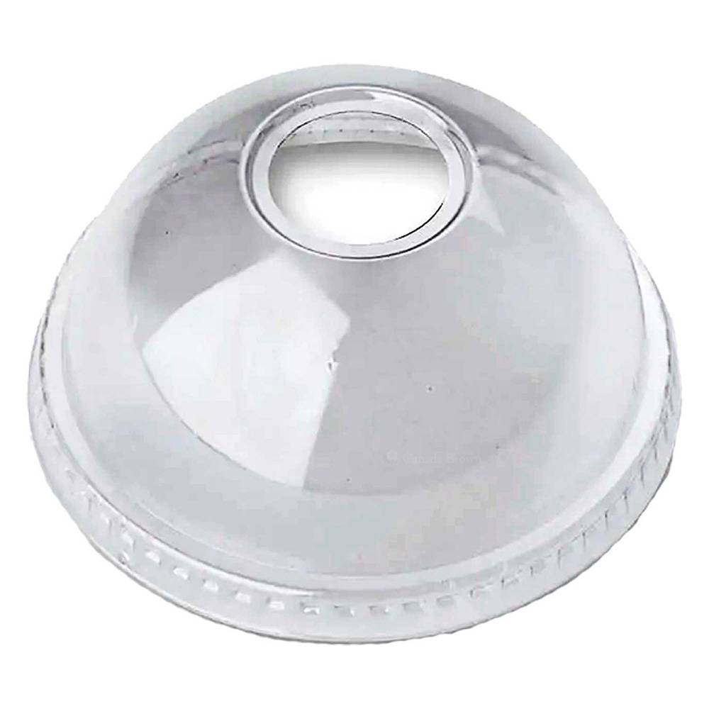 PLA Dome Lid with Hole for 12-24oz Cold Cup (1000/CS)