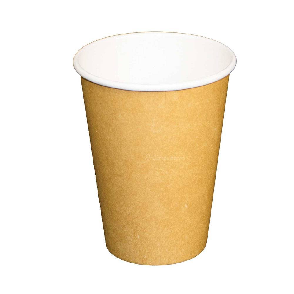 12oz PLA Lined Single Wall Kraft Paper Cup (1000/CS)