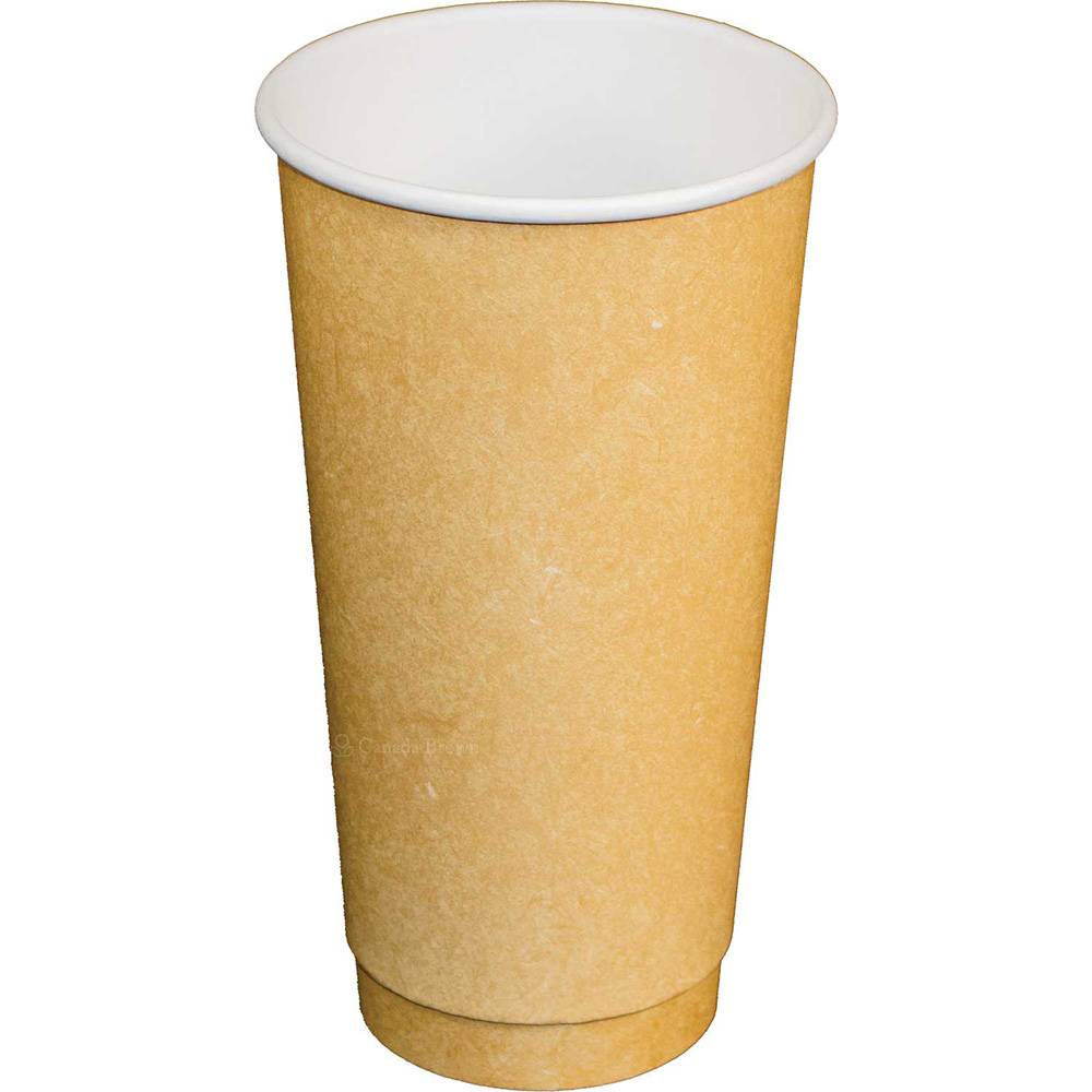 20oz Kraft Paper Double Wall Hot Drink Cups (300/CS)