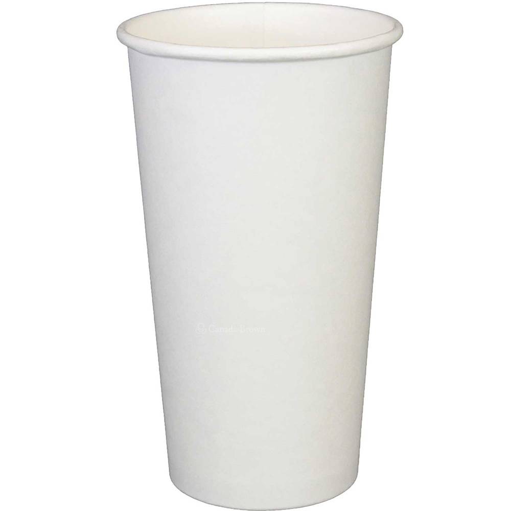 20oz Plain White Paper Cup (600/CS)