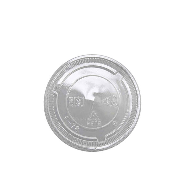 PET Flat lid with X Slot for 8oz,9oz & 10oz PET Clear Cold Cups ( 78mm) (1000/CS)