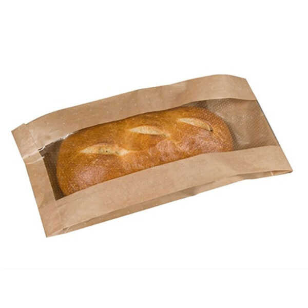 Kraft Mcnairn Paper Window Bread Bag (1000/cs) 4 x 2 x 13
