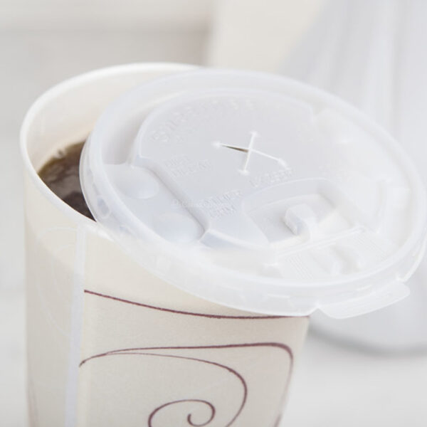 L16bl0100 Solo Polystyrene Straw Slot Lid For 12oz/16oz/20oz Cold Drink Cup (2000/CS)