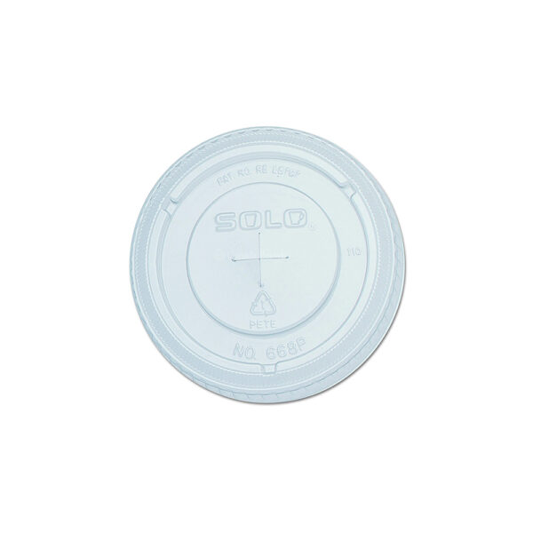 Cl5pp Dix Ie Polyethylene Flat Lid With Straw Slot For 5 Oz Cold Cup (1000/CS)
