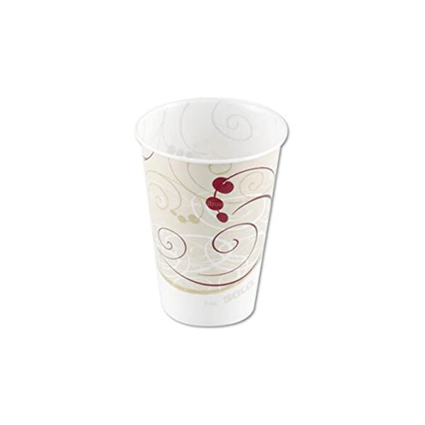 R53j8000 Solo R53 5oz Wa X Ed Paper Cold Drink Cup Symphony Design (3000/CS) Top: 2.5 Base: 1.8 Height 2.8