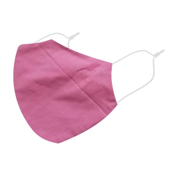 Reusable 3 Layer Peach Fabric Protective Washable Earloop Face Masks