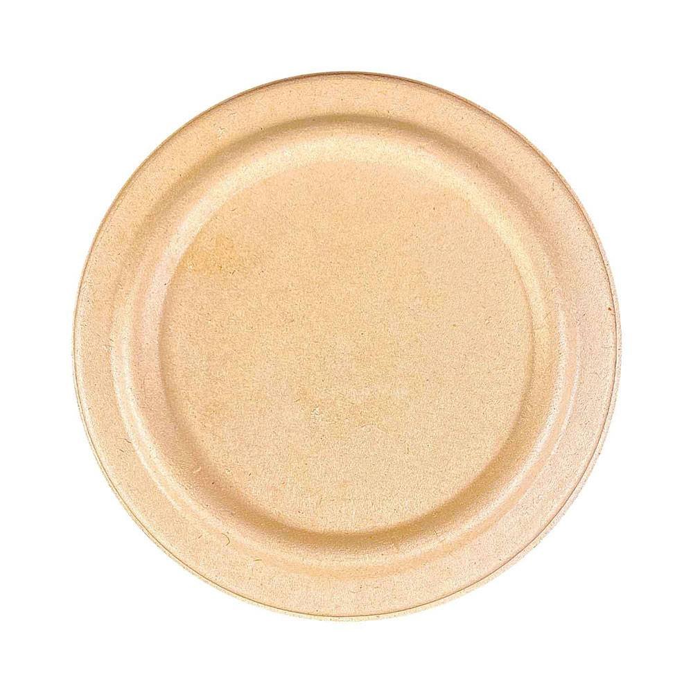 Sugar Cane Natural Fibre Lid for 12oz and 16oz Barrel Bowl (100% Compostable) (1000/Case)