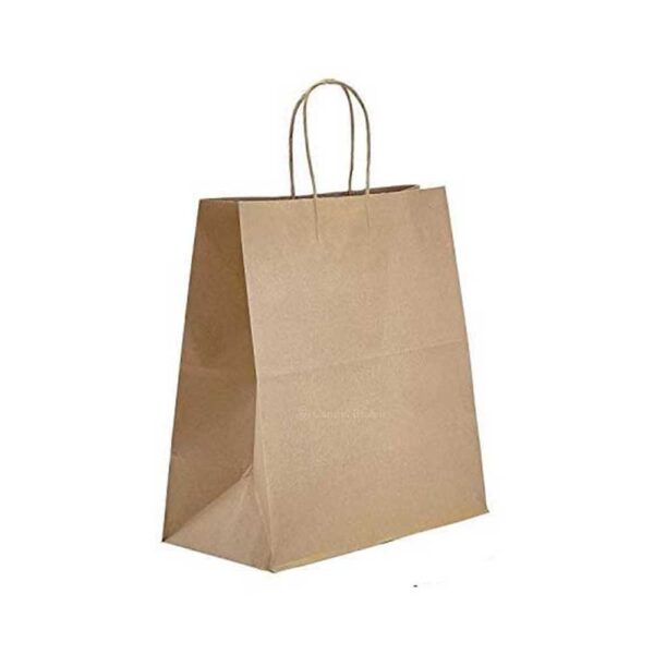13 x 6 x 15 Kraft Twisted Handle Paper Bags 250/Case