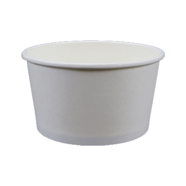 12oz Plain White Paper Food Container (500/CS)