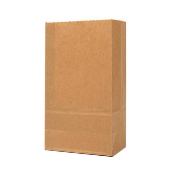 35 LB 9.75" x 6" x 16" Kraft SOS Paper Bags (500/CS)