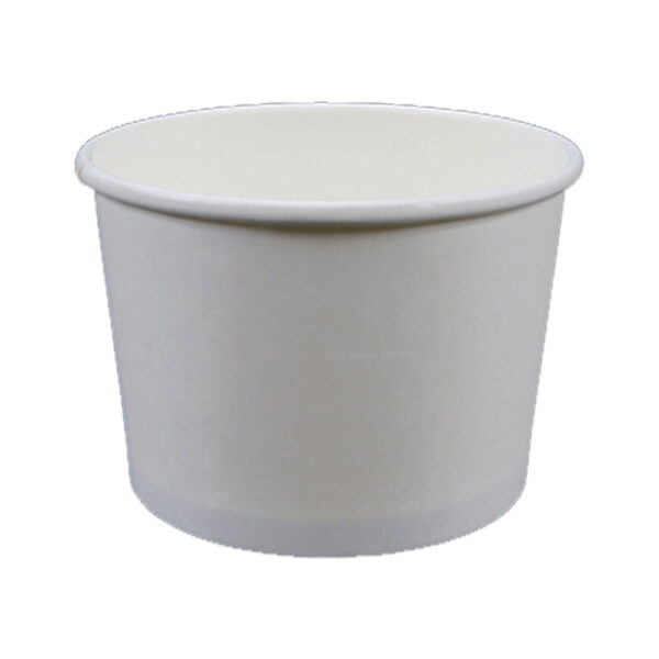 16oz Plain White Paper Food Container (500/CS)