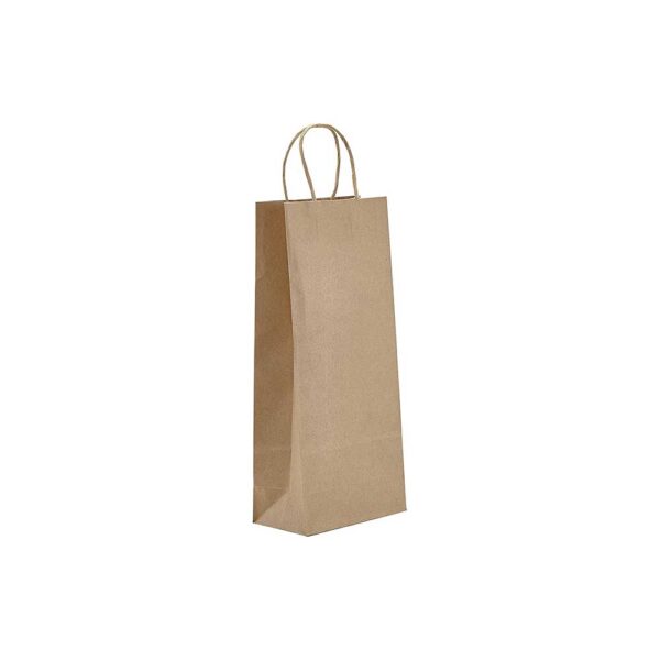 5.25 x 3.25 x 13.125 Kraft Twisted Handle Paper Bags 250/Case