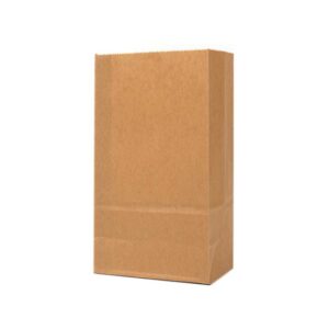 20LB Grocery 8.125 x 5.938 x 14.375 Kraft SOS Paper Bags 500/Case