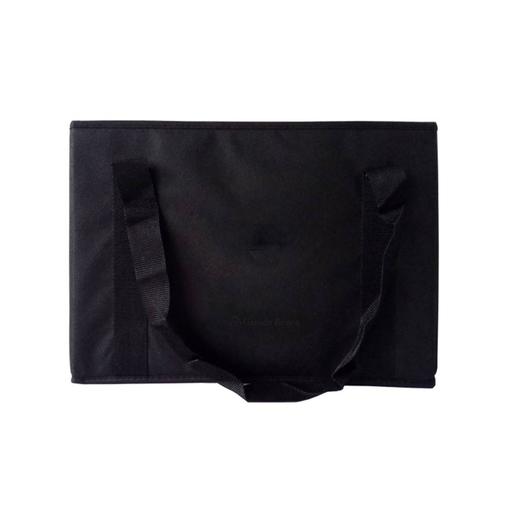 16.9 x 11 x 11 Black 95GSM Non Woven Storage Box Reusable Bag
