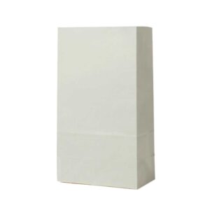 25LB Grocery 8.25 x 5.188 x 18 White SOS Paper Bags 500/Case