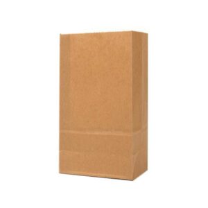 20LB Grocery 8.25 X 5.3125 X 16.125 Kraft SOS Paper Bags 500/Case
