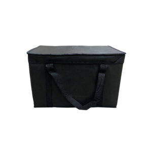 11 X 10.2 X 18 Black 100GSM Non Woven Insulated Waterproof Storage Cooler Reusable Bag