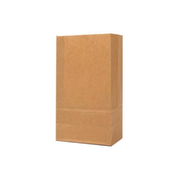 12LB Grocery 7 x 4.5 x 13.75 Kraft SOS Paper Bags 500/Case