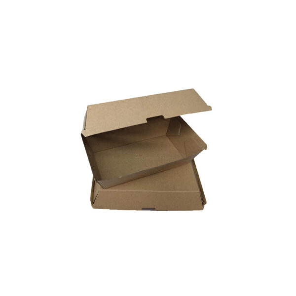 6 x 4 x 1.4 Kraft Paper Burger Boxes