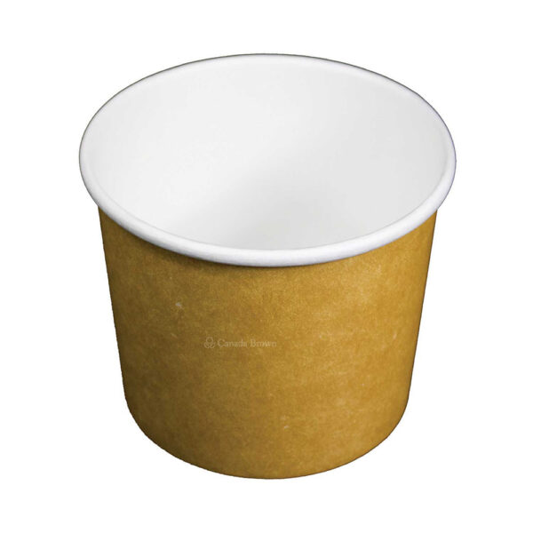 16oz Plain Kraft Recyclable Paper Soup Bowl (500/CS)