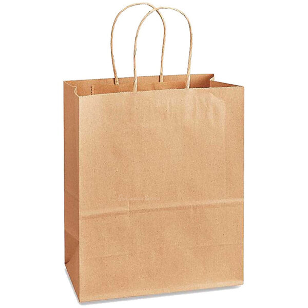 13.39 X 9.25 X 15.94 Kraft Twisted Handle Paper Bags 150/Case