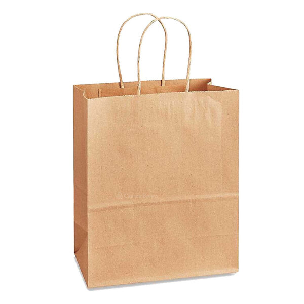 13 X 8.27 X 13.98 Kraft Twisted Handle Paper Bags 150/Case