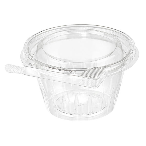 TS8CCR POLYETHYLENE TAMPER EVIDENT CONTAINER WITH FLAT LID (272/CS)