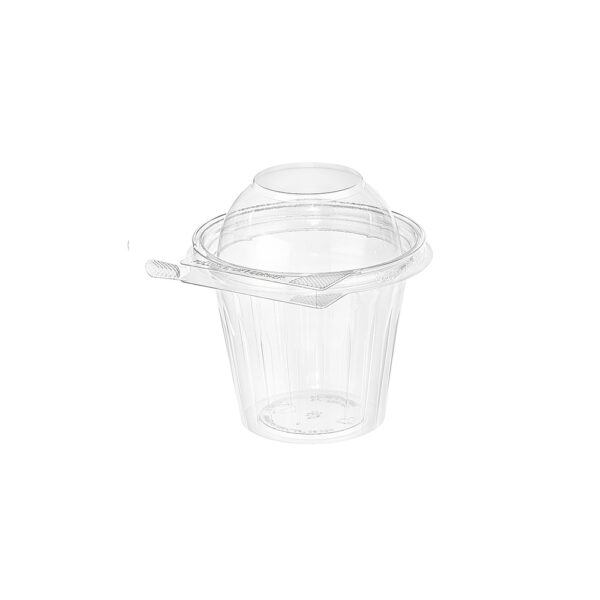TS12CCRD POLYETHYLENE 12OZ GRAB AND GO CUP WITH DOME LID AND TEAR STRIP LOCK (256/CS)