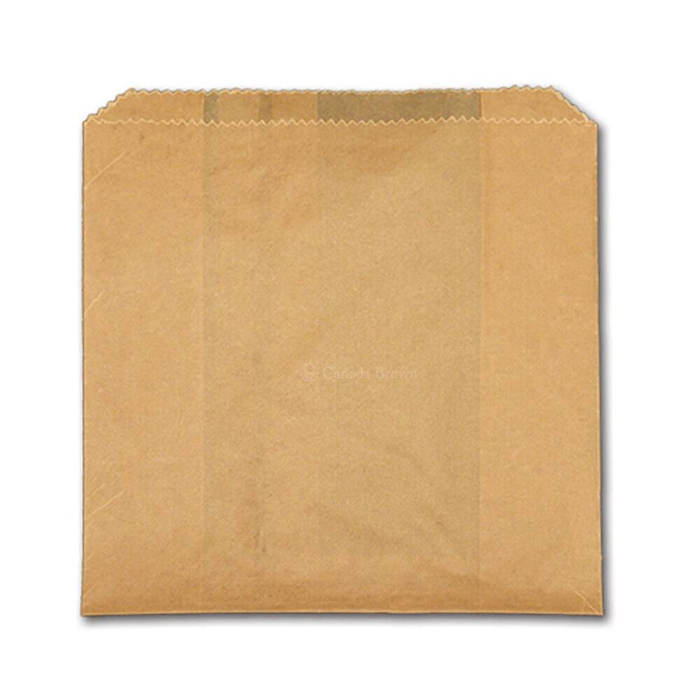 Natural Paper Natural Grease Resistant Bread Bag (1000/cs) 7" x 4" x 12"