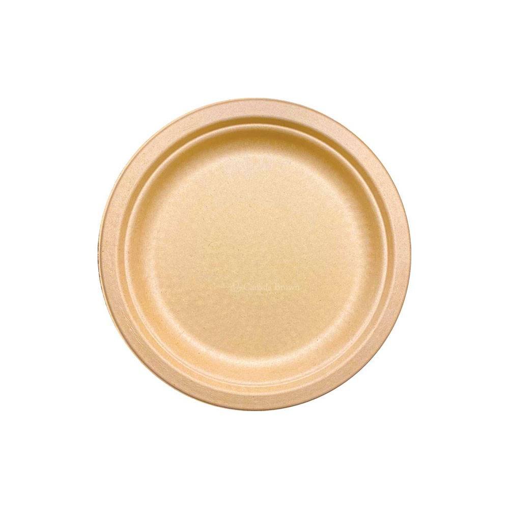 6" Sugar Cane Natural Kraft Plate (1000/CS)