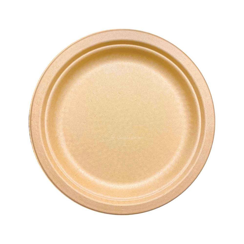 8.6" Sugar Cane Natural kraft Plate (500/CS)