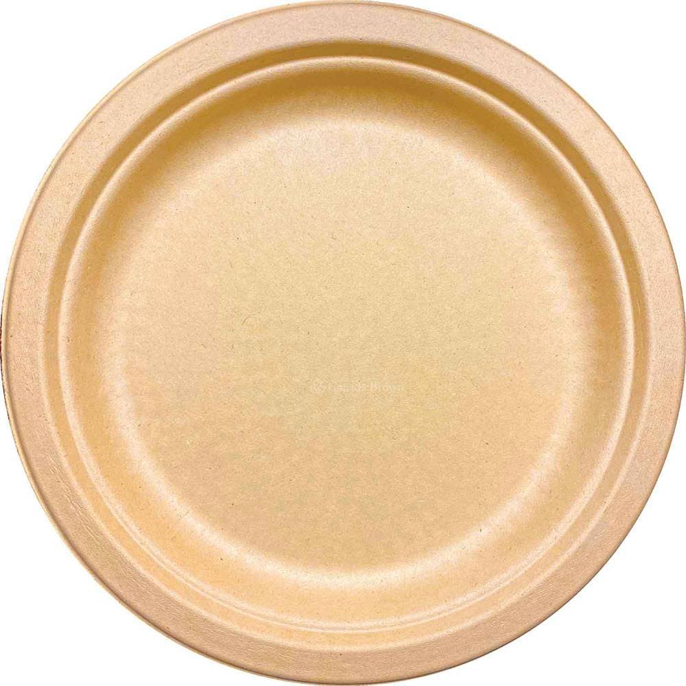 10'' Sugar Cane Natural Kraft Plate (500/CS)