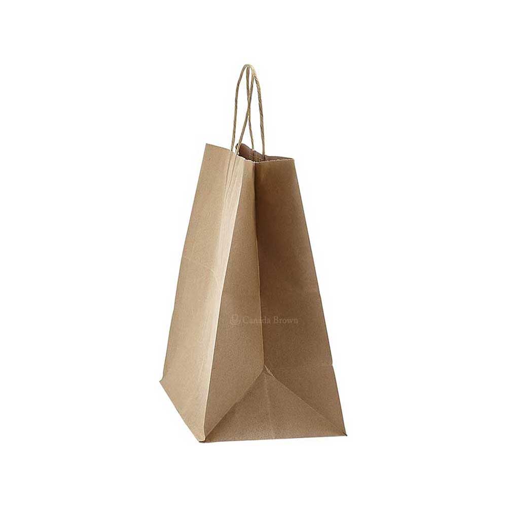 12" x 9" x 15.75" Kraft Twisted Handle Paper Bags 200/Case