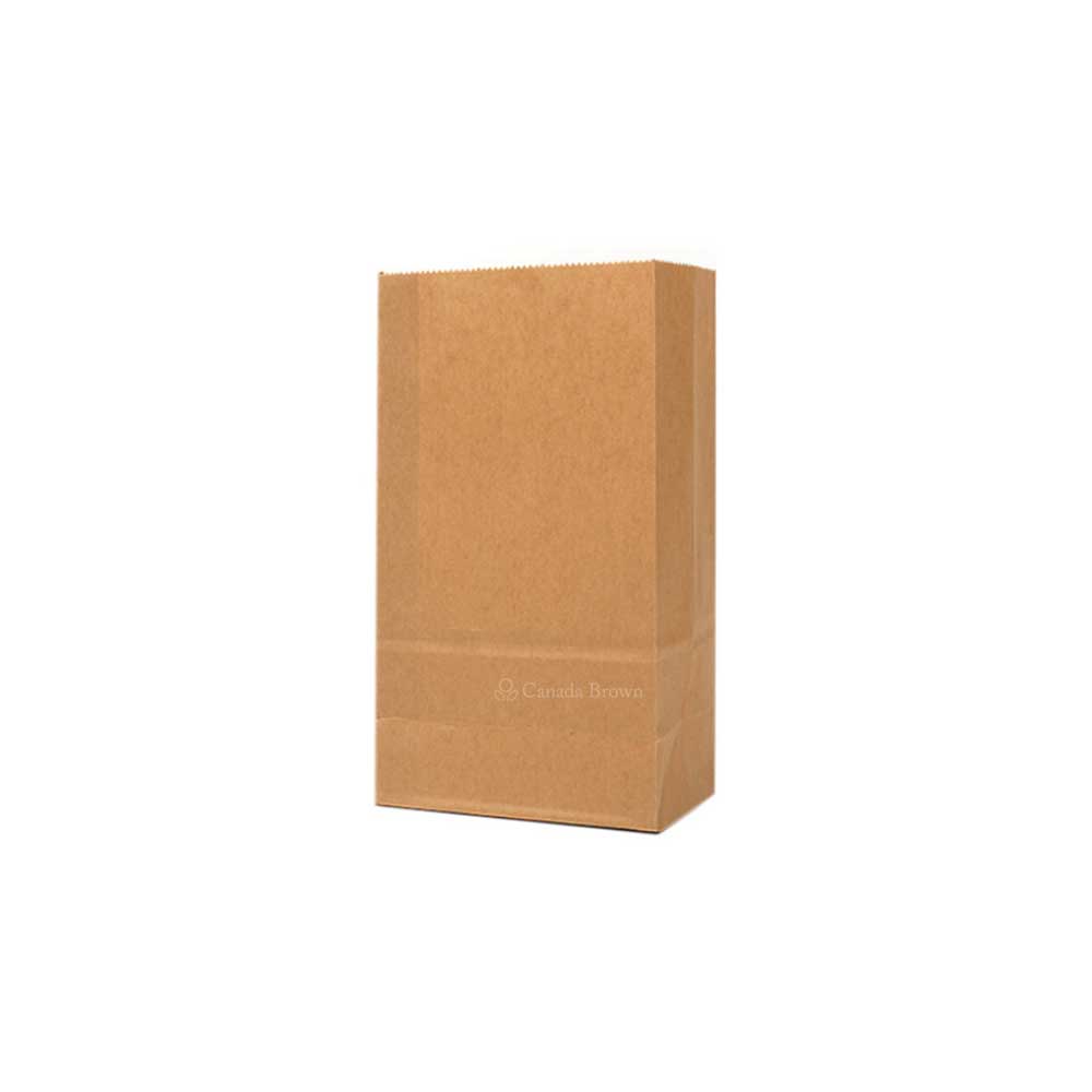 5LB Grocery 5.25" x 3.125" x 9.75" Kraft SOS Paper Bags 500/Case