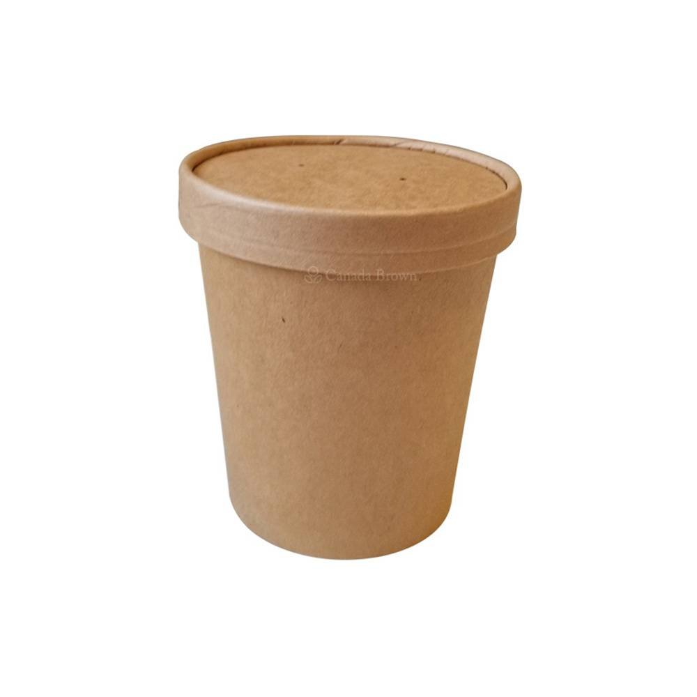 16oz Kraft Paper Soup Container (500/Case)