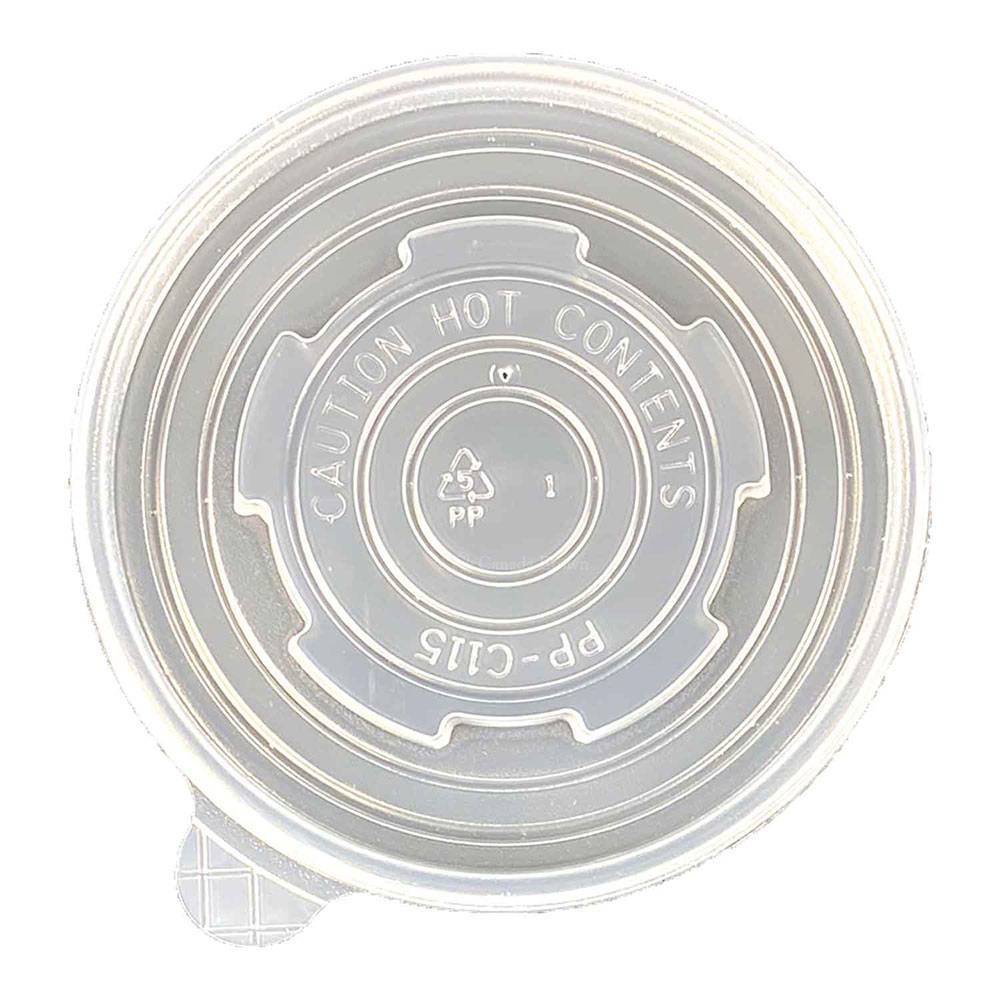 Plastic Vented Lid for 12/16/24/32oz Paper Soup Bowl (500/Case)