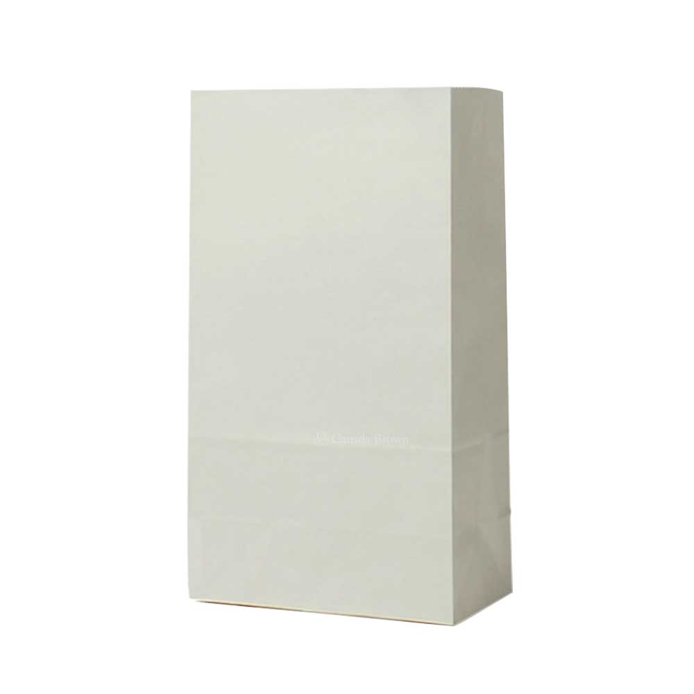 25LB Grocery 8.25" x 5.188" x 18" White SOS Paper Bags 500/Case