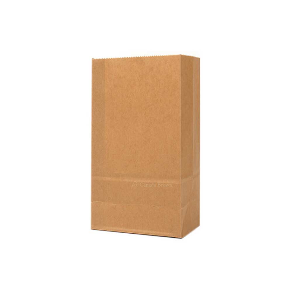 12LB Grocery Heavy Duty 7" x 4.5" x 13.75" Kraft SOS Paper Bags 500/Case