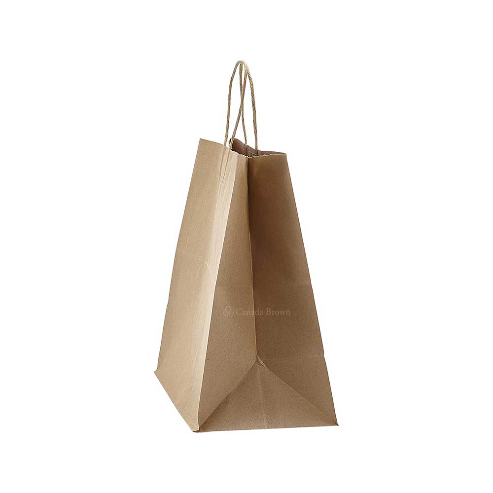 13" x 7" x 17" Kraft Twisted Handle Paper Bags 250/Case