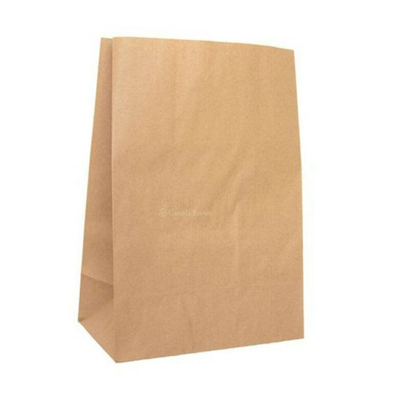 010600 12" X 7" X 17" PLAIN PAPER BAG (400/BDL) Canada Brown