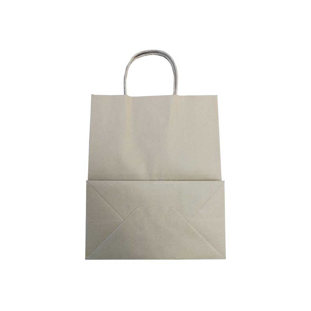 8.27" x 4.53" x 10" Kraft Twisted Handle Paper Bags 250/Case